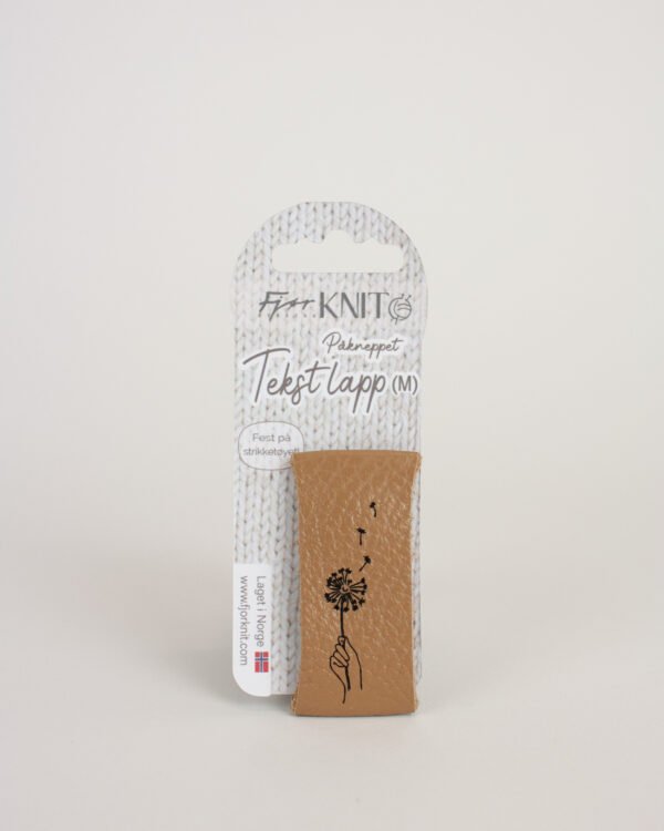 Tekstlapp Medium (kneppes på) 1 eller 5 stk