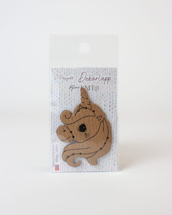Dekorlapp Enhjørning M (syes på)