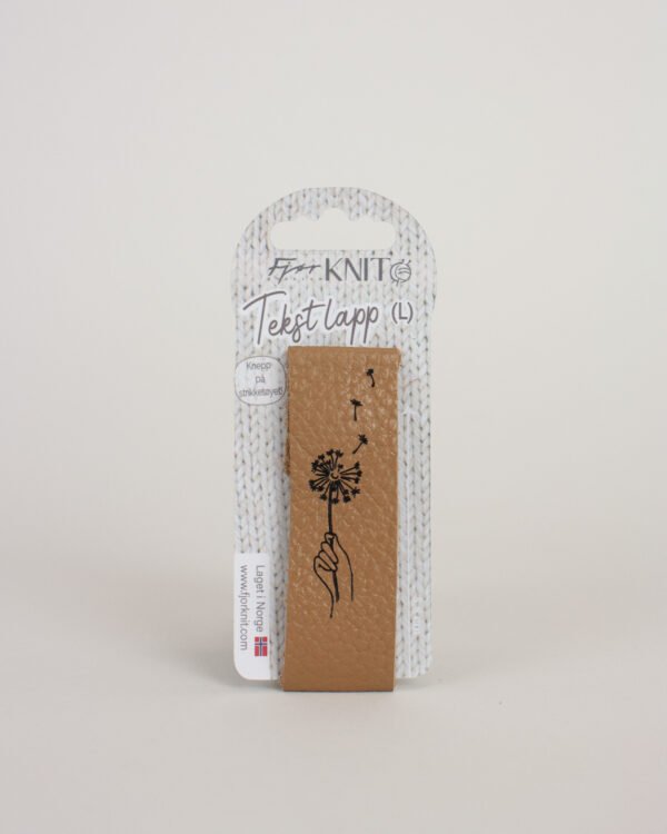 Tekstlapp Large (kneppes på) 1 eller 5 stk