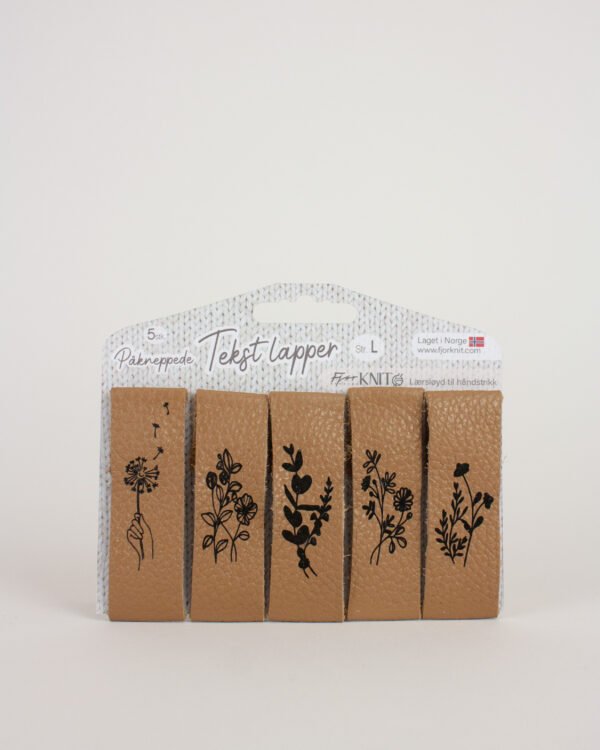 Dekorlapp BLOMSTER 5 pk (ulike størrelser)